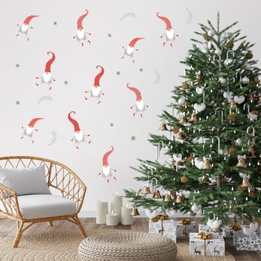 Christmas Gnomes Wall Decals